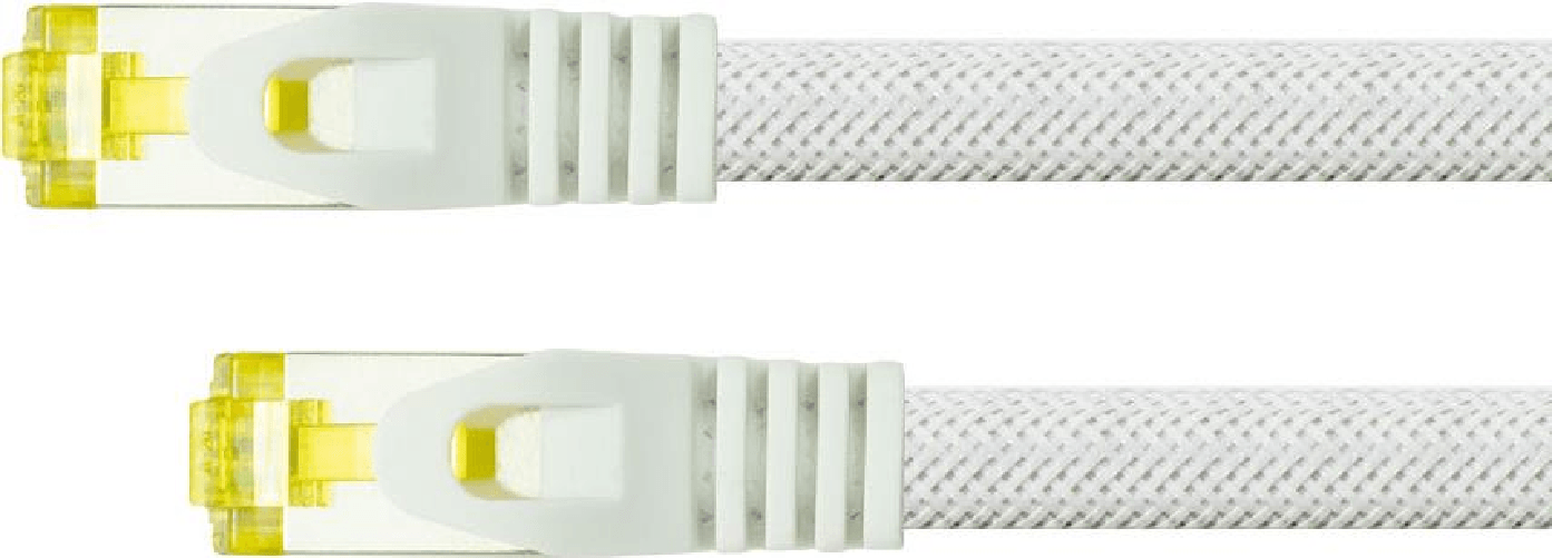 Python Series RJ45 Patchkabel mitCat.7 Rohkabel - Rastnasenschutz (RNS) und Nylongeflecht - S/FTP