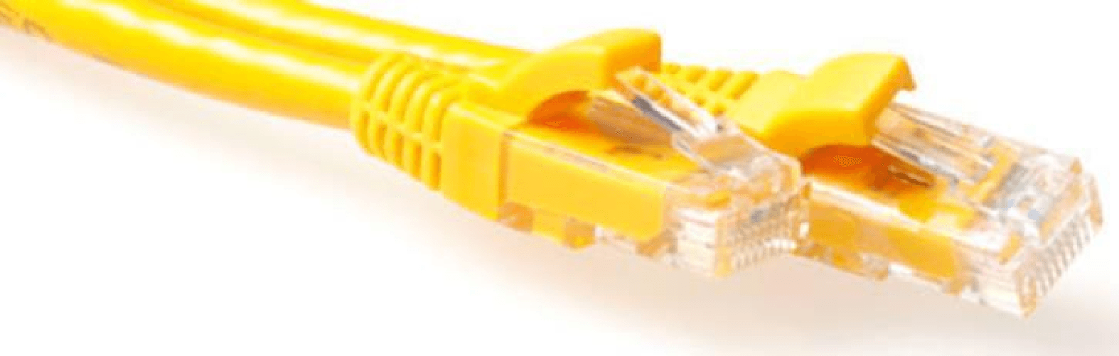ACT Cavo patch ACT giallo LSZH U/UTP CAT6A da 1 metro con connettori RJ45