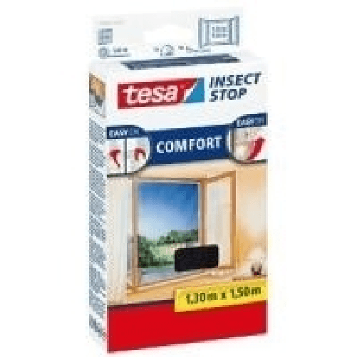 Tesa zanzariera Insect Stop COMFORT antracite 13 x 15 m TESA Insect Stop Comfort zanzariera Finestra Argento