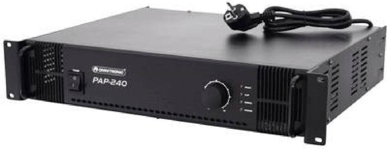Omnitronic 80709808 amplificatore audio potenza/fase nero (80709808)