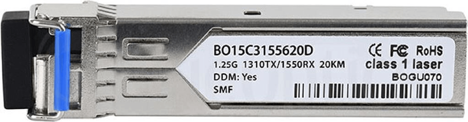 BlueOptics Compatibile Sonicwall SFP-BXU35-20KM BlueOptics BO15C3155620D Ricetrasmettitore SFP LC