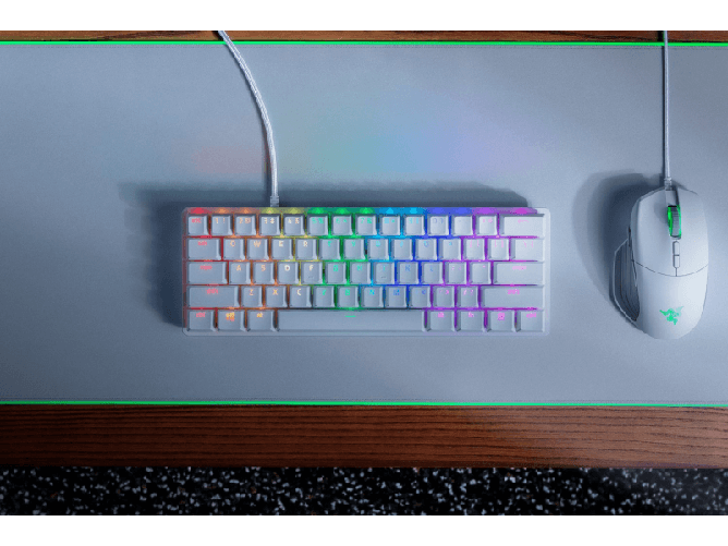 Razer Tastiera da gioco Razer Huntsman Mini Mercury - bianca - RZ03-03392700-R3G1