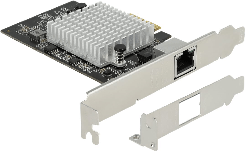 Delock - Adattatore di rete - PCIe 3.0 x2 a basso profilo - 10M/100M/1G/2
