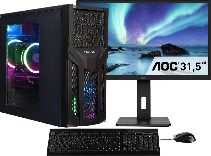 CAPTIVA PC Power Starter R80-035 TFT Bundle (Ryzen 5 5600G/SSD 1TB/32768/DVD