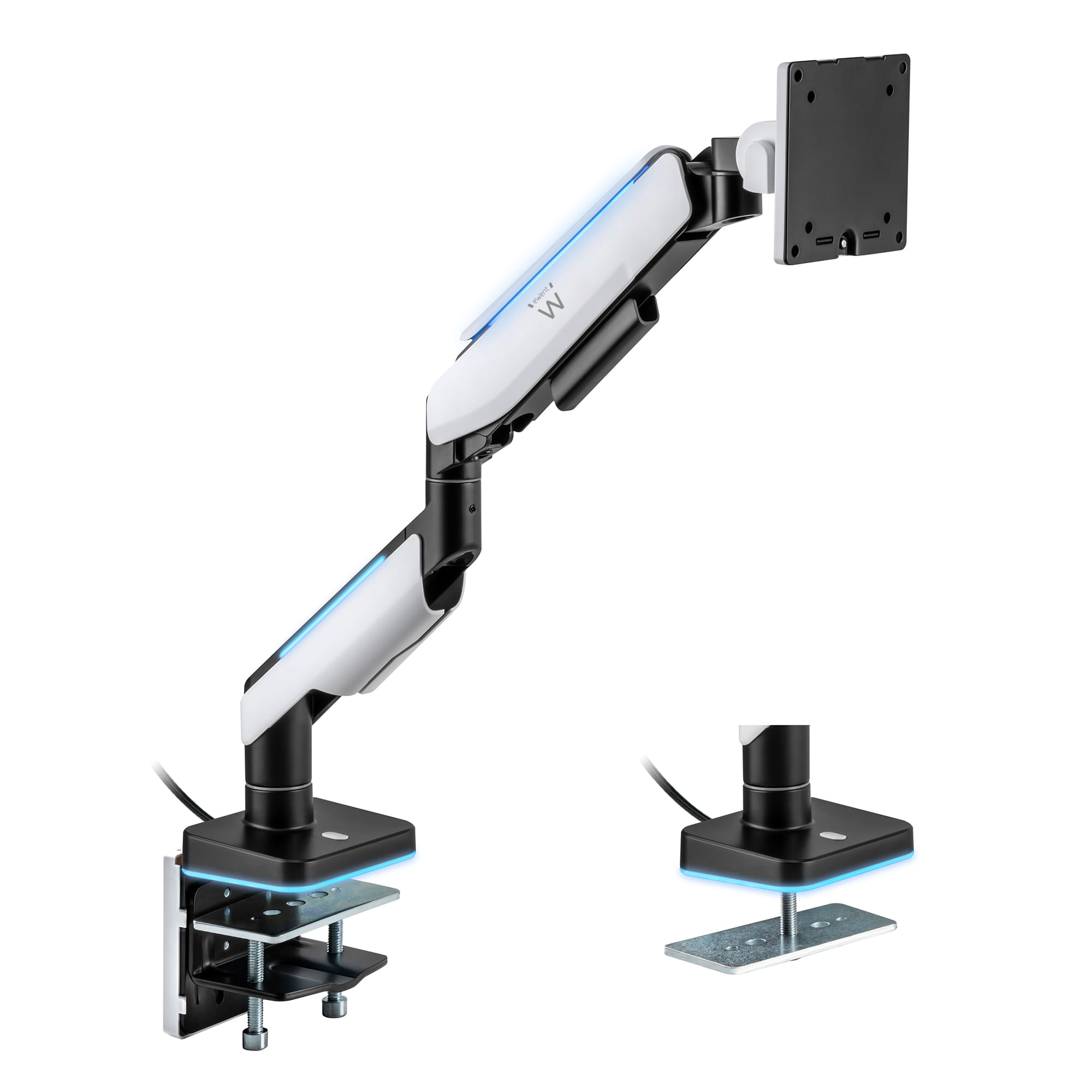 Ewent EW1509 supporto da tavolo per Tv a schermo piatto 1245 cm (49") Nero Bianco Scrivania Ewent EW1509 Supporti a parete per TV 124,5 cm (49") Scriv