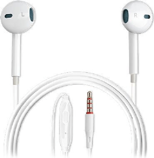 4smarts Melody Lite Auricolare Cablato In-ear Musica e Chiamate Bianco (4smarts Melody Lite Headphones 3.5mm - White) 4smarts Melody Lite Auricolare C