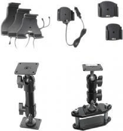 Brodit 216137 supporto per personal communication Supporto attivo Telefono cellulare/smartphone Nero (Table Stand With p Brodit 216137 supporto per pe