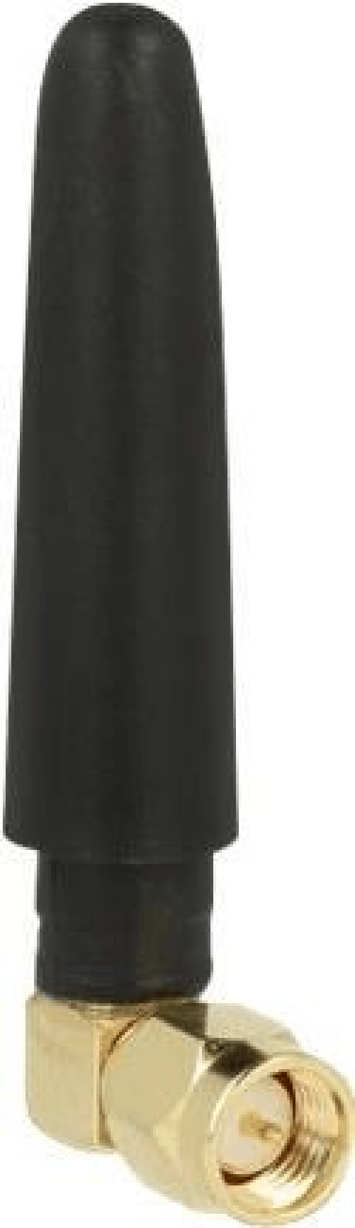 DeLOCK WLAN 802.11 b/g/n Antenna SMA maschio 90° 2 dBi omnidirezionale con raccordo basculante e materiale flessibile nero