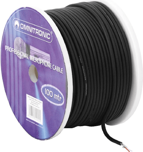 OMNITRONIC Cavo microfono OMNITRONIC 2x022 100m sw (30300753)