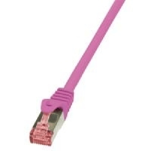 LOGILINK Cavo patch CAT6 50 m rosa S/FTP 2xRJ45 LSZH CU LogiLink