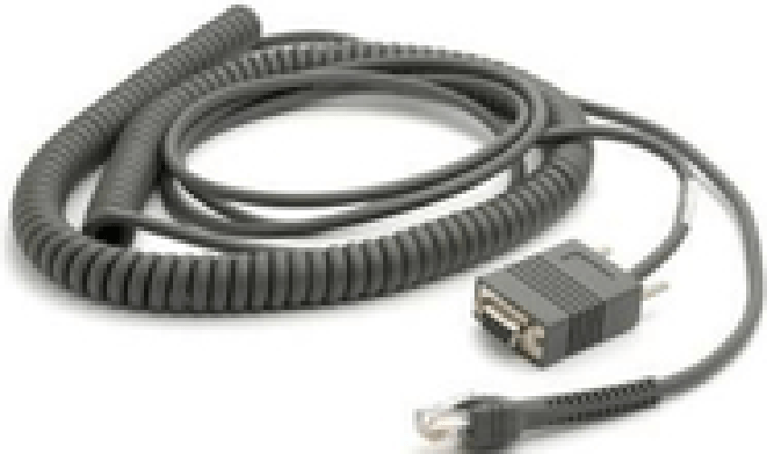 Zebra Cavo dati ZEBRA RS-232 61 m per DS2208/DS2278/DS8108/DS8108D Zebra CBA-R06-C20PBR cavo seriale Nero 6 m RJ-45 DB9