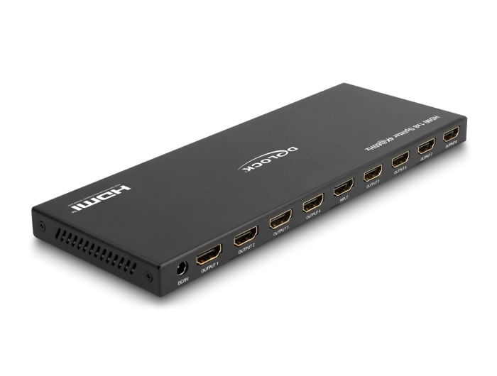 DeLOCK Splitter HDMI 1 x HDMI in a 8 x HDMI in uscita 4K 60 Hz con ridimensionatore