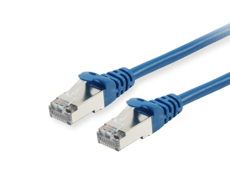 Equip - Cavo patch - Da RJ-45 (M) a RJ-45 (M) - 15 m - S/FTP - CAT 6 - schermato senza alogeni sagomato flessibile - blu Equip 615532 cavo di rete Blu