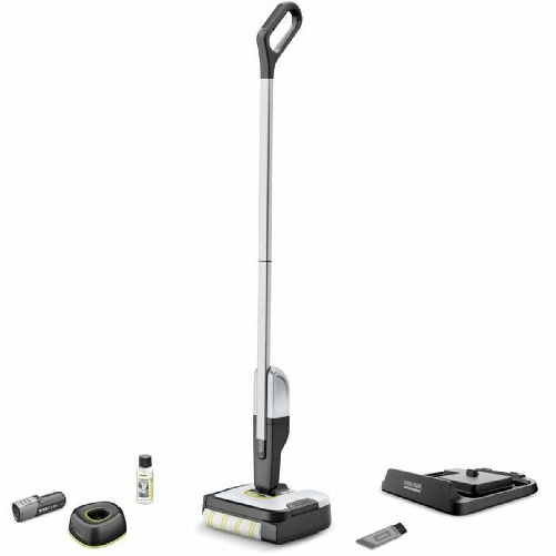 Karcher Kärcher FC 4-4 Aspirapolvere a bastone Batteria Secco e bagnato Senza sacchetto Nero, Grigio 2,5 Ah Kärcher FC 4-4 Aspirapolvere a bastone Bat