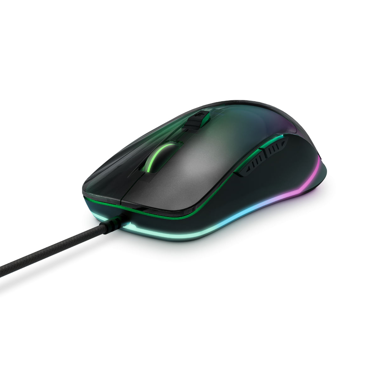 Energy Sistem Mouse da gioco Energy Sistem ESG M3 Neon - Effetto specchio - Cavo USB intrecciato - Luce LED RGB Energy Sistem ESG M3 Neon mouse Gaming