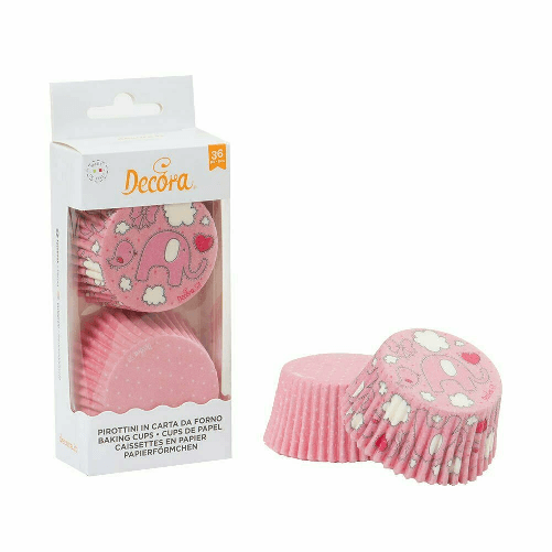 Pirottini muffin - Elefantino rosa