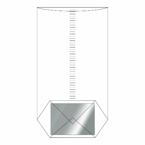 CONFEZIONE 10 SACCHETTI FONDO RIGIDO NEUTRI 14 X 30cm