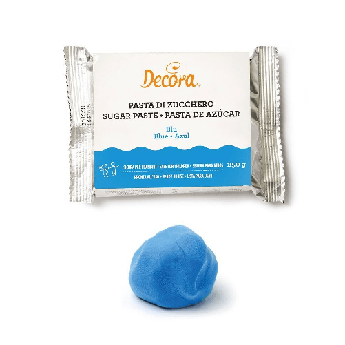 Pasta di zucchero 250 g - blu