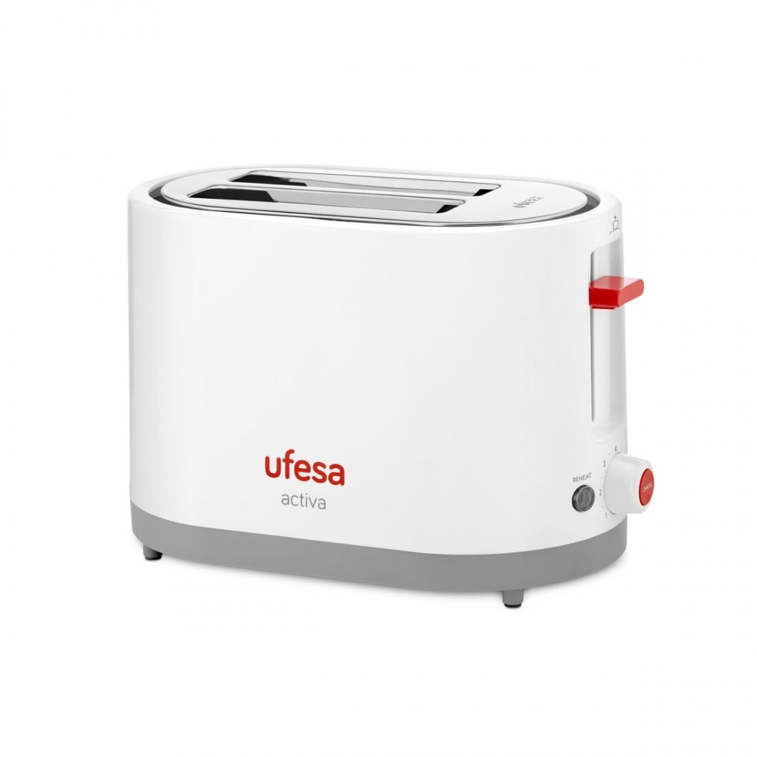 Ufesa TT7385 tostapane 7 2 fetta/e 800 W Grigio, Rosso, Bianco