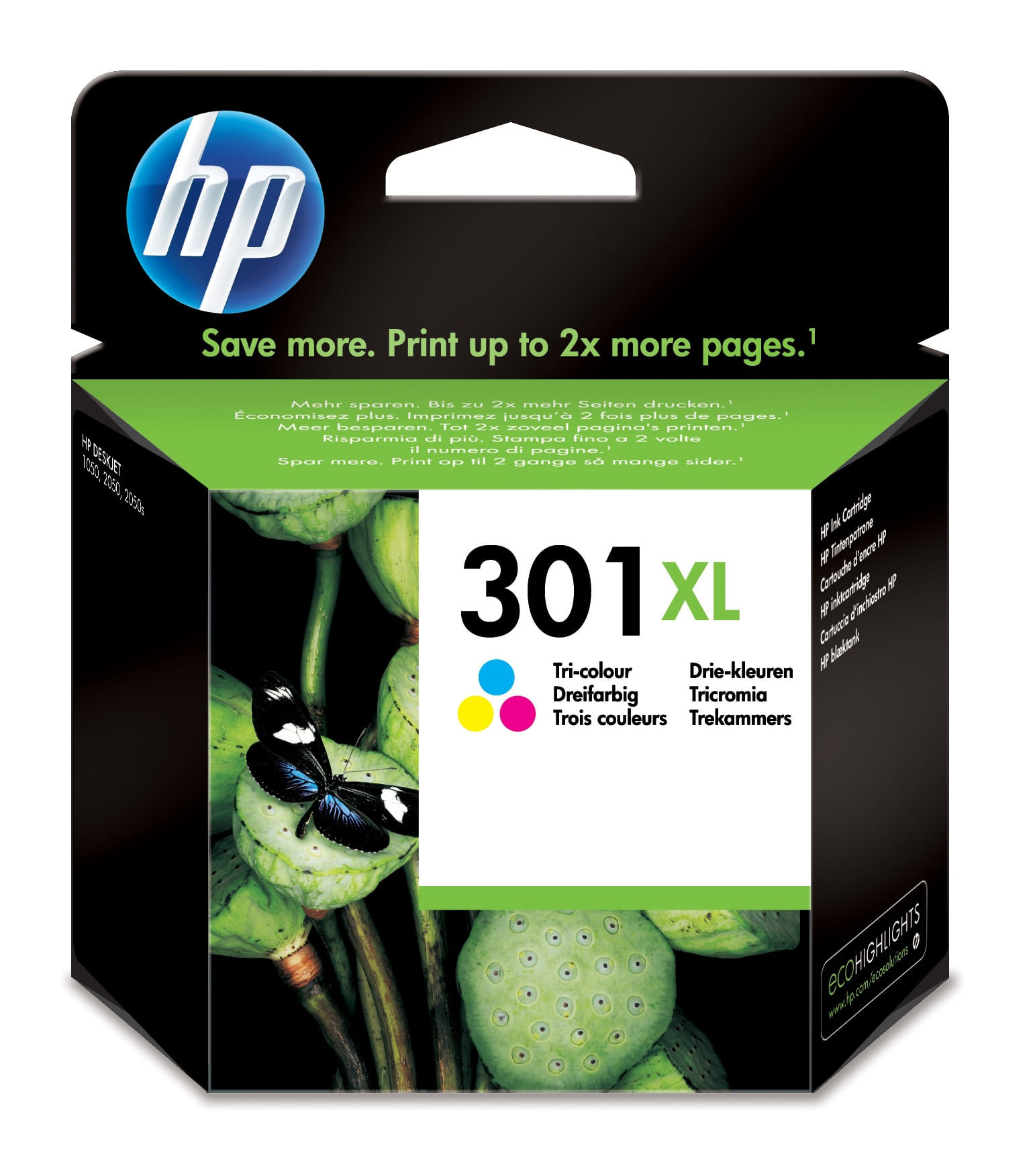 Hp ORIGINALE HP Cartuccia d'inchiostro differenti colori CH564EE 301 XL 300 pagine 6ml HP Cartuccia originale inchiostro tricromia ad alta capacità 30