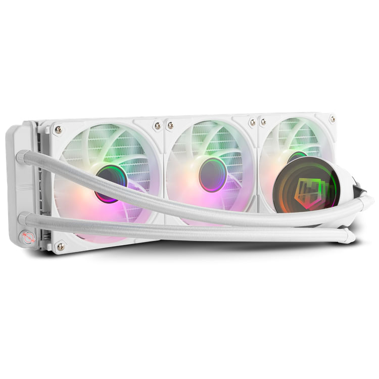 NOX NXHUMMERM360ARGBW sistema di raffreddamento per computer Processore Raffreddatore di liquidi tutto in uno 12 cm Bianco 1 pz