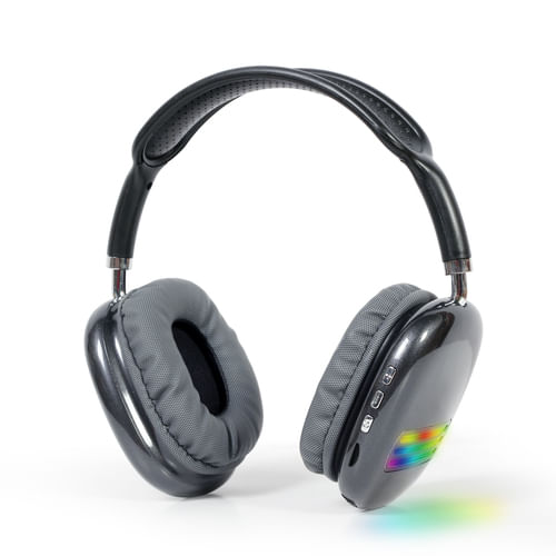 Gembird BHP-LED-02-BK cuffia e auricolare Wireless A Padiglione Musica e Chiamate Bluetooth Nero, Grigio