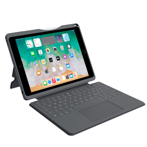 DEQSTER Smart Rugged Touch Plus Keyboard 10.2 (SMART RUGGED TOUCH PLUS - KEYBOARD 10.2IN APPLE IPAD) DEQSTER Smart Rugged Touch Plus Keyboard 10.2"
