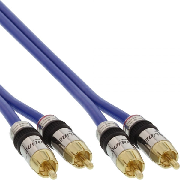 InLine Cavo Cinch AUDIO - PREMIUM - 2x Spina Cinch - Spina - 7m InLine 4043718101269 cavo audio 7 m 2 x RCA Blu