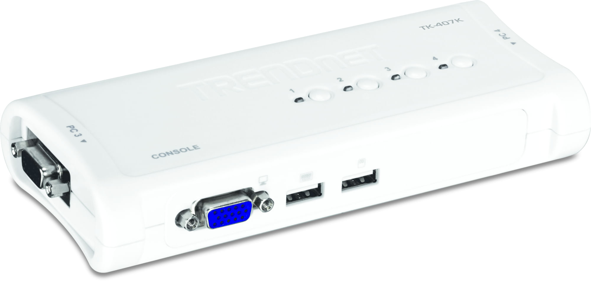 Trendnet TK-407K switch per keyboard-video-mouse (kvm) Blu