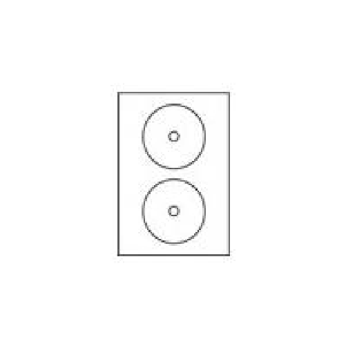 AVERY Zweckform Etichette per CD Etichette per CD 117 mm bianco 50 pezzi. L7676-25 bianco