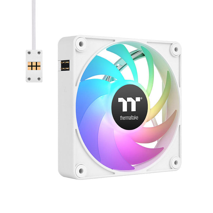Thermaltake CL-F190-PL12SW-A sistema di raffreddamento per computer Case per computer Ventilatore 12 cm Bianco 3 pz