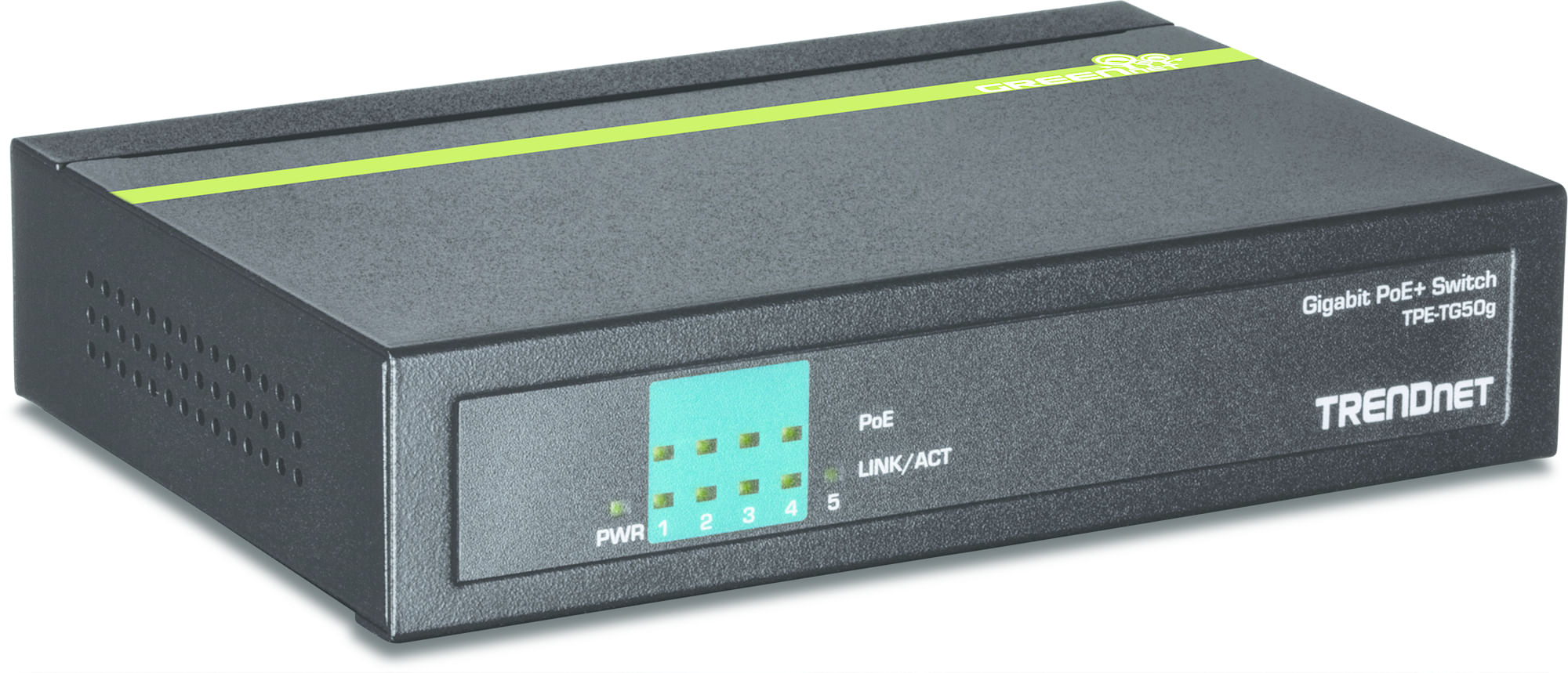Trendnet TPE-TG50g Non gestito Gigabit Ethernet (10/100/1000) Supporto Power over Ethernet (PoE) Nero