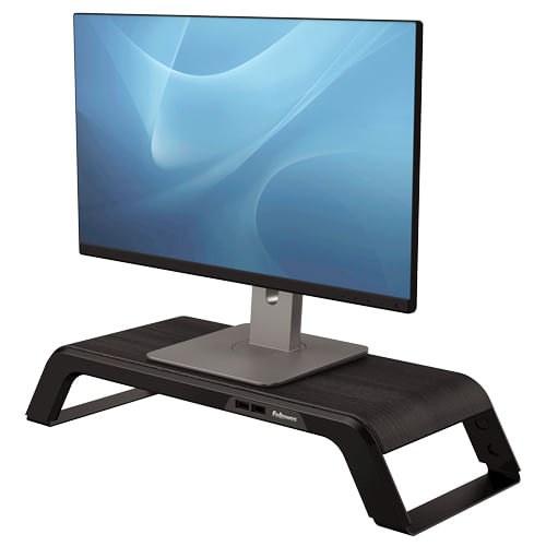 Fellowes 8060501 supporto da tavolo per Tv a schermo piatto Nero Scrivania (Fellowes 8060501 Hana Monitor Support Black Fellowes 8060501 Supporti a pa