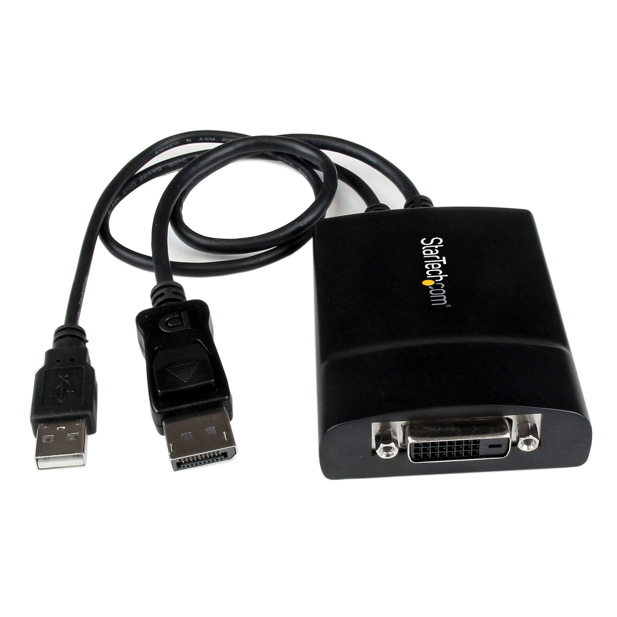 StarTech.com Adattatore attivo da DisplayPort a DVI Dual Link - Convertitore video da DisplayPort a DVI-D 2560x1600 60Hz - Da DP 1.2 a DVI - Alimentaz