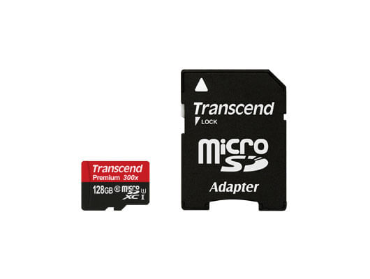 Transcend 128GB microSD w/ adapter U1 Lesegeschwindigkeit Bis zu 45 MB/s Transcend TS64GSDU3 128 GB MicroSDHC MLC Classe 10