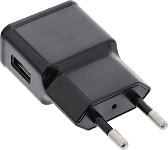 InLine Caricatore USB singolo - Alimentatore - 100-240V a 5V-12A - nero InLine Alimentatore USB 100-240VAC, Out: 1x USB 5V/1200mA, nero