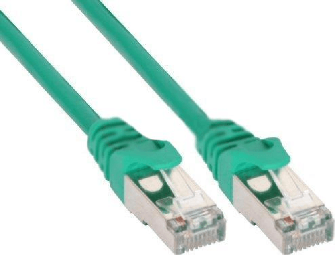 InLine Cavo patch Lan, SF/UTP, Cat.5e, verde, 15m
