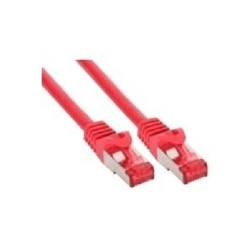 InLine Cavo patch Lan, S/FTP (PiMf), Cat.6, 250 MHz, PVC, CU, rosso, 20m