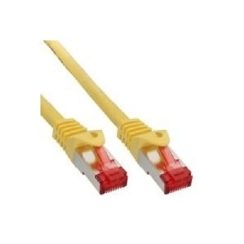InLine Cavo patch Lan, S/FTP(PiMf), Cat.6, 250MHz, CU, halogenf., giallo, 2m