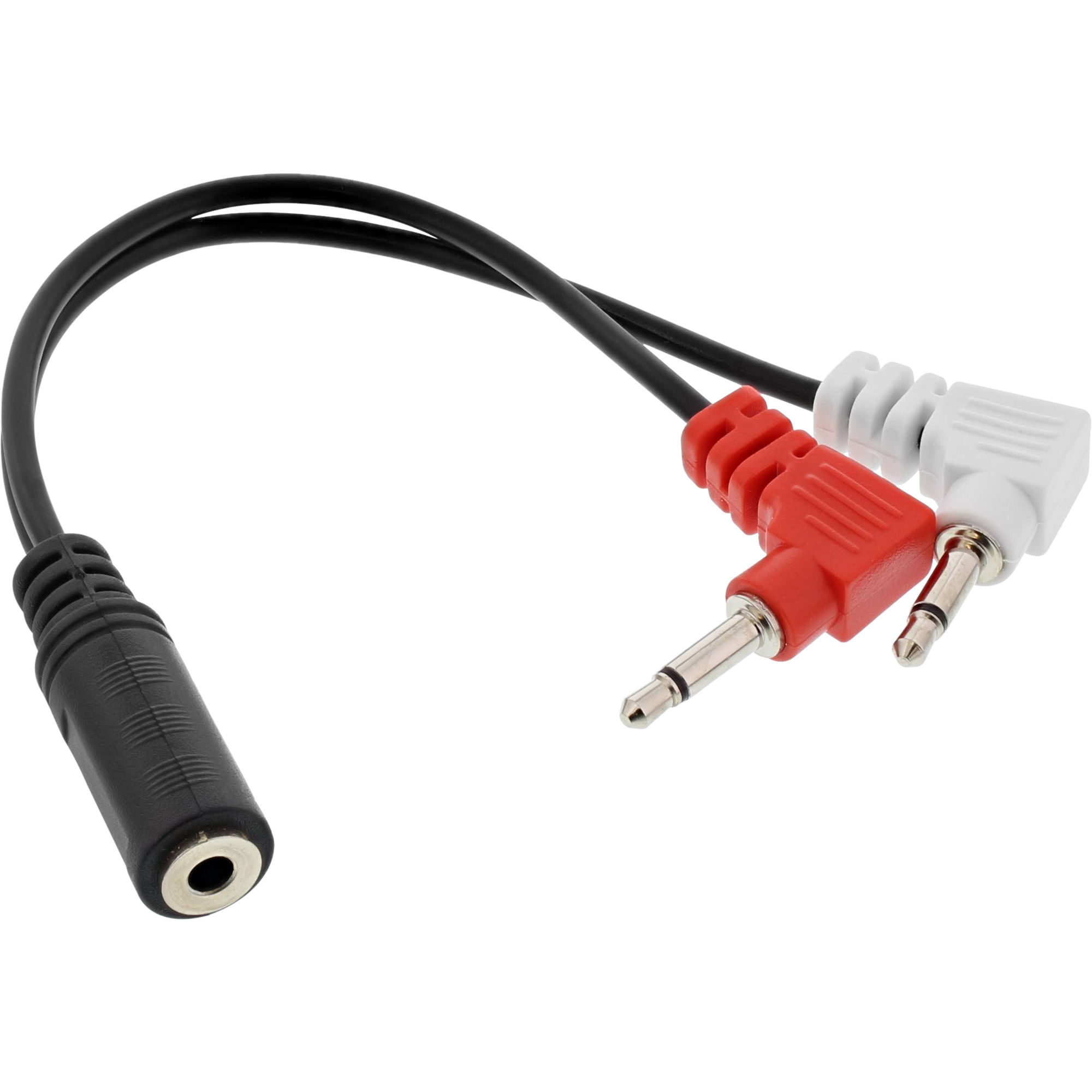 InLine Cavo adattatore per aereo per cuffie audio - 2x 3 -5mm ST - 3 -5mm BU 3pin - 0 -15m InLine Cavo Audio Y per Aereo 2x Jack 3,5mm M a Jack 3,5mm