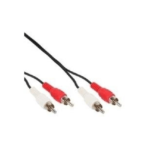 Inline Kabel - 2 x Cinch Stecker - 2 x Cinch Stecker - 1,0 m (89933C) InLine 0.5m 2x RCA M/M cavo audio 0,5 m 2 x RCA Nero, Rosso, Bianco