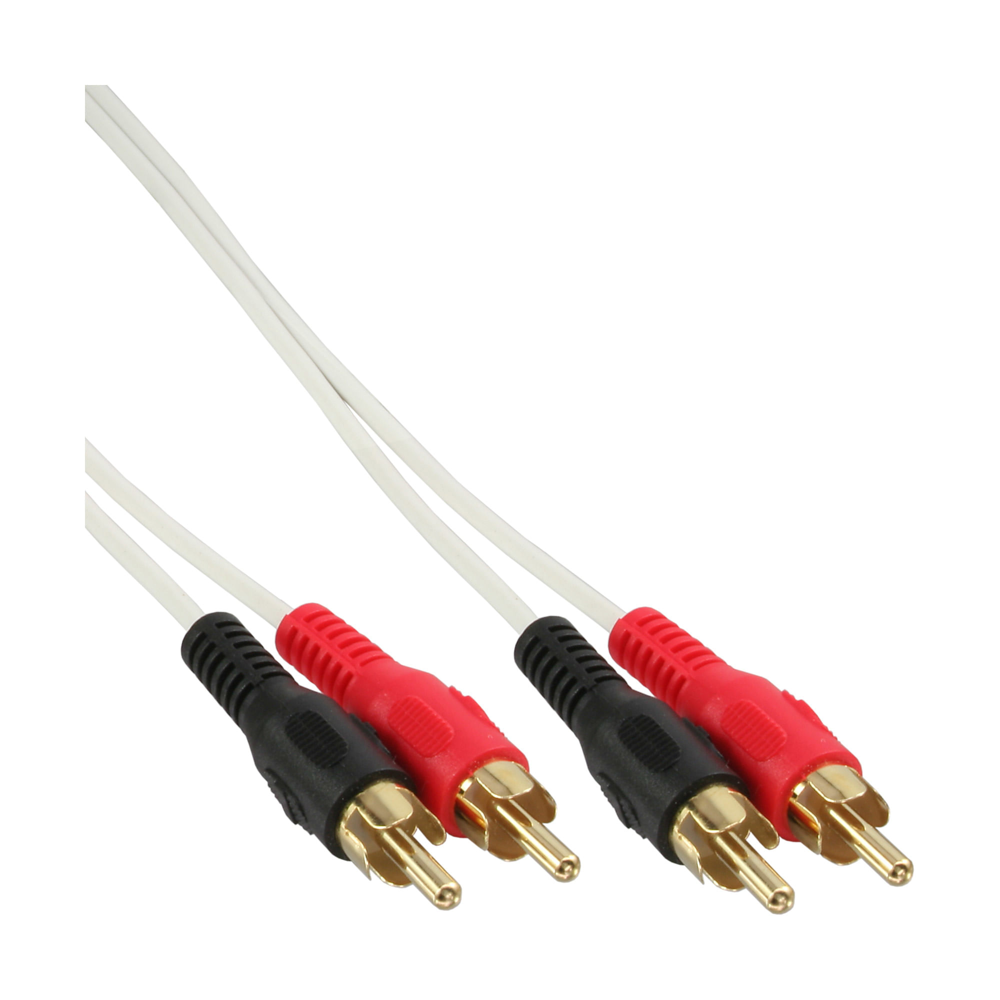 InLine Cavo Cinch - 2x Cinch - maschio - maschio - bianco - oro - 7 m InLine Cavo Audio 2x RCA maschio / maschio, 7m, dorato, bianco
