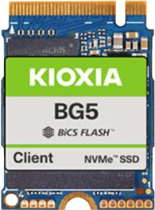 Kioxia KBG50ZNV1T02 drives allo stato solido M.2 102 TB PCI Express 4.0 BiCS FLASH TLC NVMe (KIOXIA BG5 Series KBG50ZNV1 Kioxia KBG50ZNV1T02 drives al