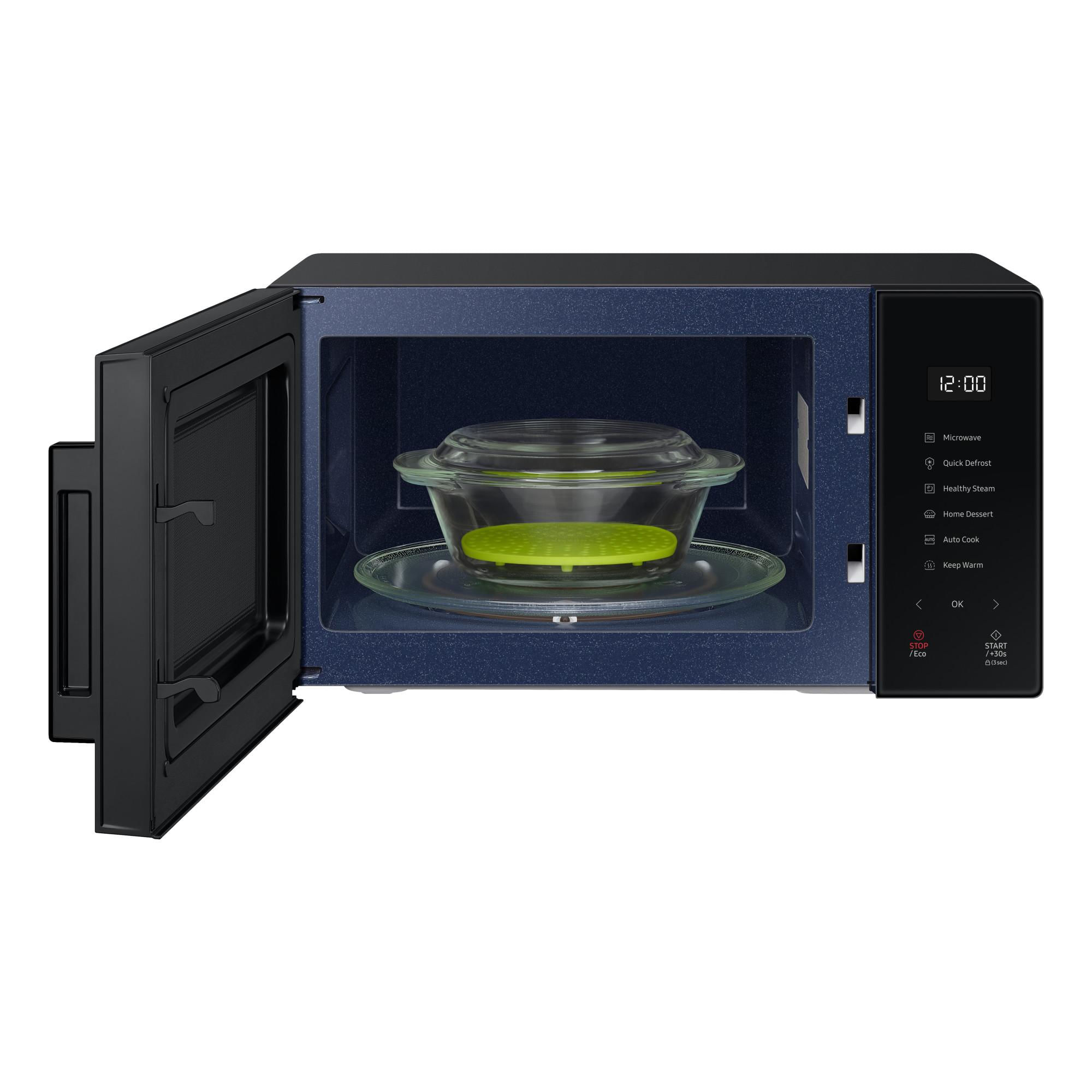 Samsung Produkttyp Mikrowellenofen mit Grill Formfaktor Freistehend Farbe Schwarz Mikrowellenkapazitt 23 Liter Samsung MS2GT5018UK/EG forno a micro
