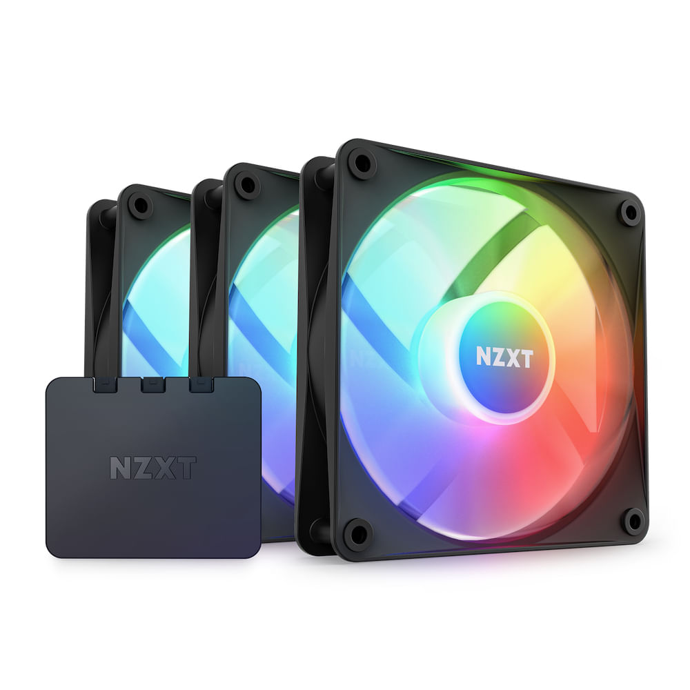 NZXT F120 RGB Core Triple Pack Case per computer Ventilatore 12 cm Nero 3 pz (NZXT F120 RGB Core Fan 120mm) NZXT F120 RGB Core Triple Pack Case per co