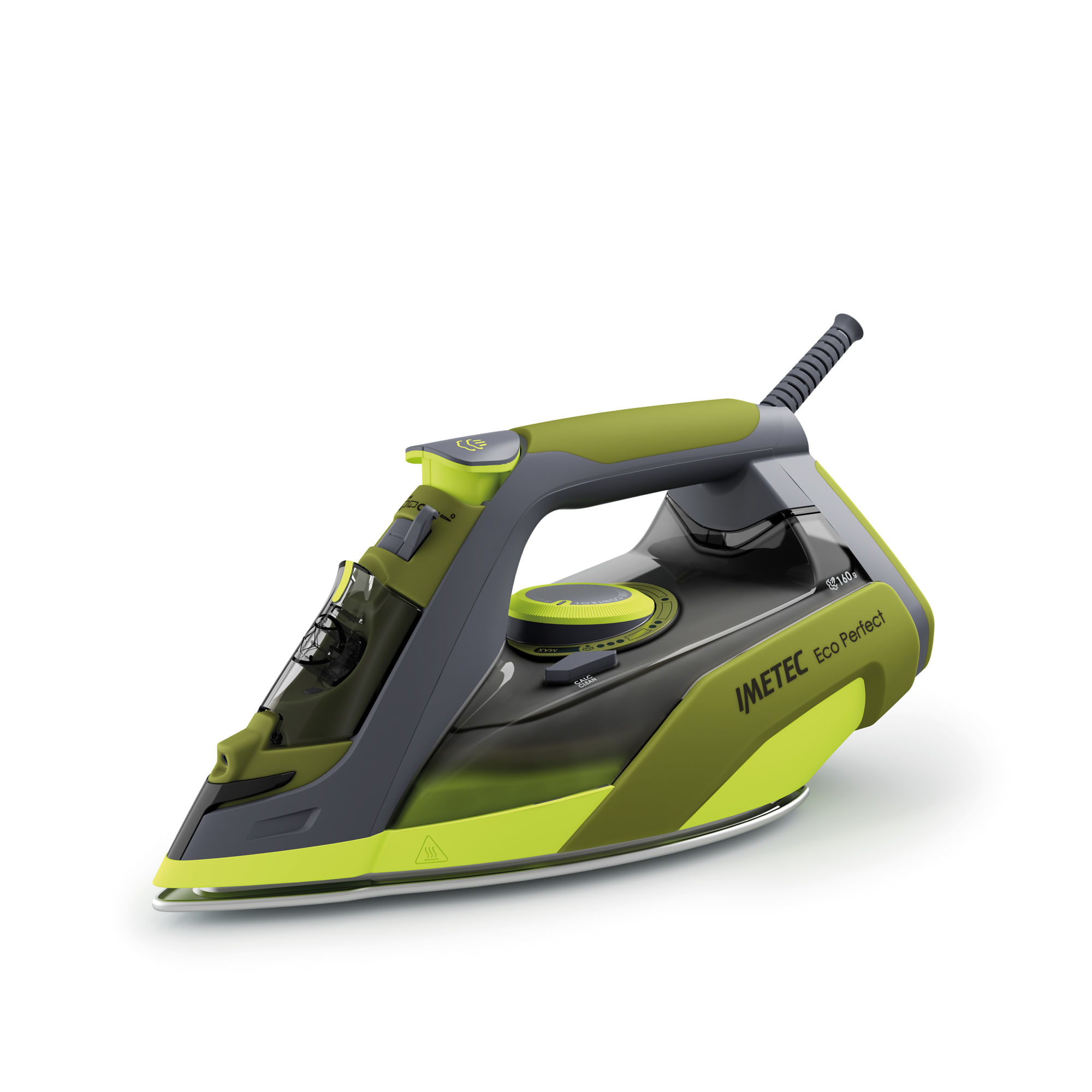 Imetec Eco Perfect Ferro da Stiro a Vapore, Risultati Ottimi con -35% di Acqua e -25% di Consumo Energetico, Piastra con Rivestimento Pro Ceramic, Tri