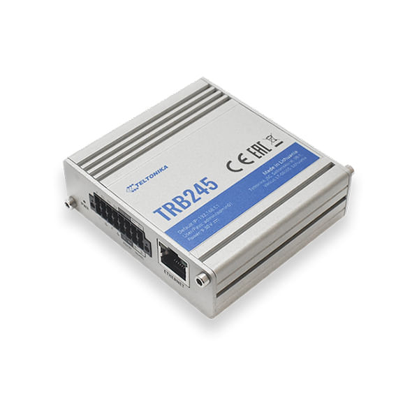 TELTONIKA TRB245 INDUSTRIAL LTE CAT 4 GATEWAY RS232/RS485 GPS TRB245000000 Teltonika TRB245 gateway/controller 10, 100 Mbit/s