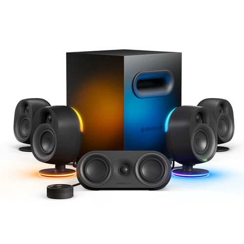 Steelseries Arena 9 set di altoparlanti PC/PC portatile Nero 5.1 canali 2-vie Bluetooth SteelSeries Subwoofer SteelSeries Arena 9 61549