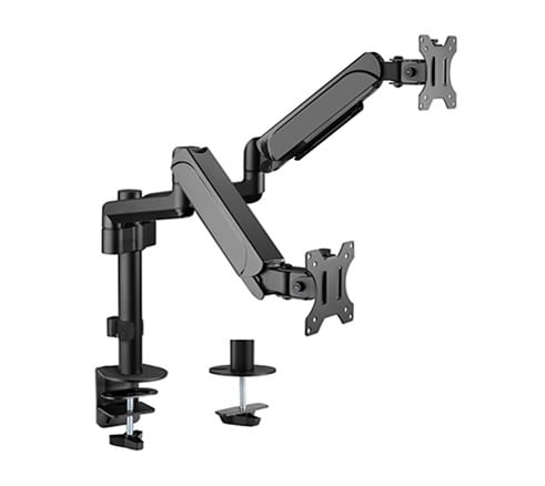 Gembird MA-DA2P-01 Supporti a parete per TV 81,3 cm (32") Scrivania Nero