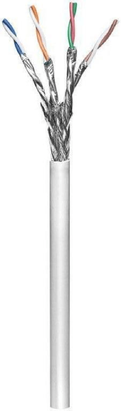 Microconnect Matassa Cavo RJ45 SFTP CAT6 - 305 Mt GRAY LSZH - Copper Solid - AWG23 Microconnect KAB013-305 cavo di rete Bianco 305 m Cat6 S/FTP (S-STP